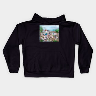 Christmas Party Bus Kids Hoodie